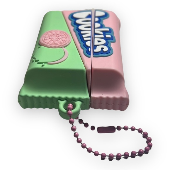 NEW Pink/Green Oreo Cookies AirPods Pro Case Silicone Protective Shockproof Case - Picture 3 of 6